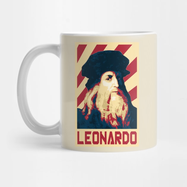 Leonardo Da Vinci Retro Propaganda by Nerd_art